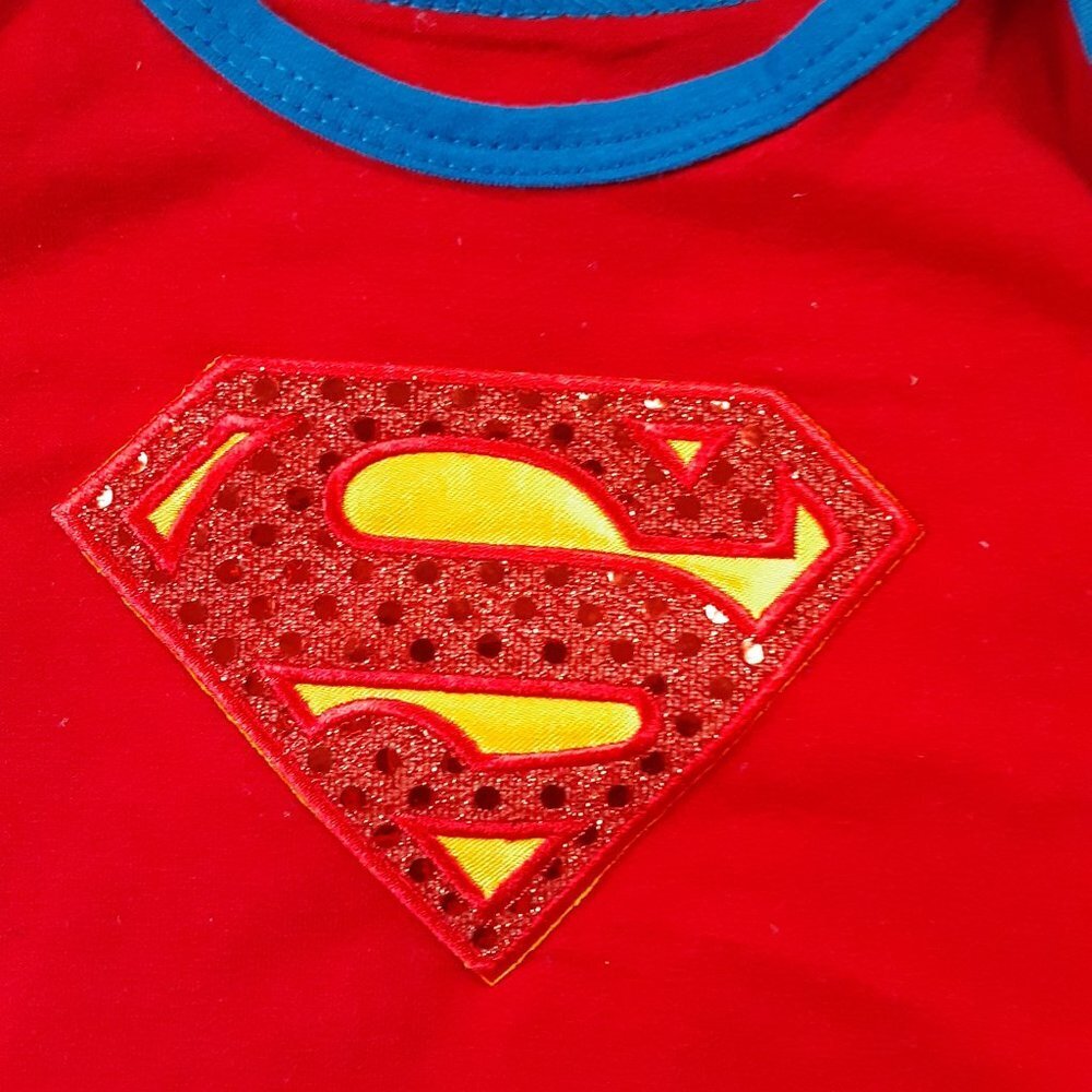 Baby Girls Superman Halloween Costume Tutu Dress 6-12M NEW - Picture 3 of 7